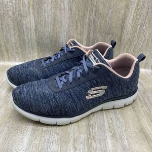 Skechers Shoes Flex Appeal 2.0 Women's Navy Pink Sneakers 11M (ZAP10157)‎